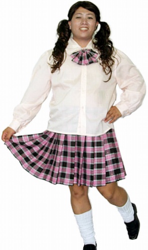 女装セーラー服 メガ桃色女子高生【メガコスシリーズ・ビッグ・クィーンサイズコスプレ】【466239】