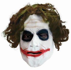 ���硼������������ȡ�3/4�ޥ��������������إ�����The Joker Adult��3/4 Mask With Hair�ˡ�4526��